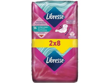 Libresse Freshness & Protection Higijenski ulošci s krilcima Ultra Long+ 16 kom