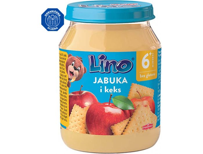 Podravka Lino Jabłko-ciasteczka owsianka dla dzieci 190 g