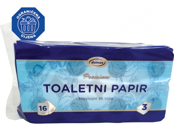 Domax Toaletni papir troslojni 16 rola
