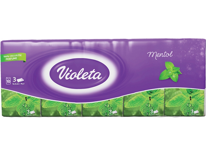 Violeta paper tissues menthol 10 pcs