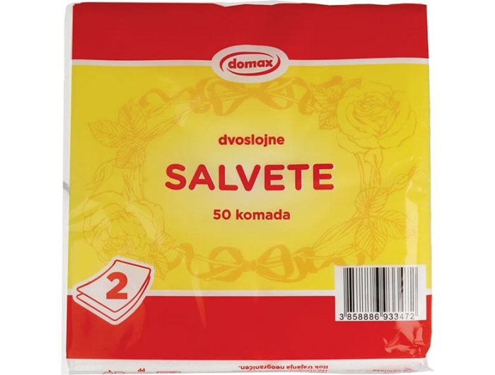 Domax salvete dvoslojne 1 pak 50 kom
