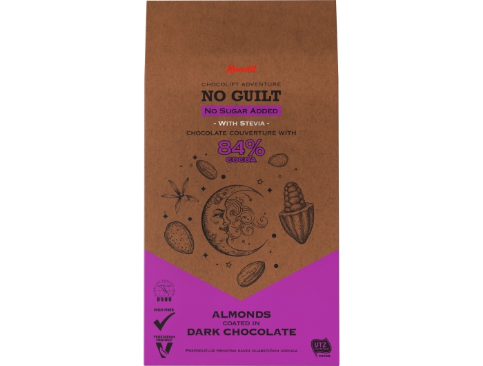 Kandit dražeje s tamnom čokoladom i bademom 80 g