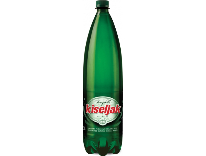 Sarajevski Kiseljak Gazirana prirodna mineralna voda 1,5 l