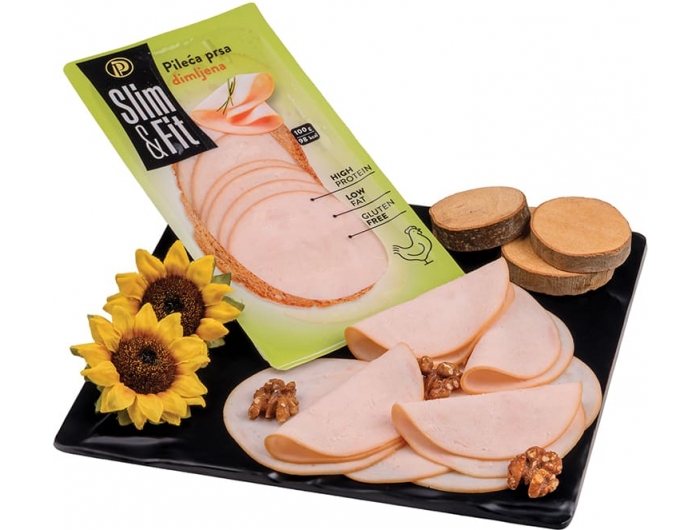 Slim&Fit Dimljena pileća prsa, 100 g