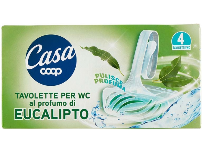 Coop Casa osvježivač wc školjke s mirisom eukaliptusa 4 x 40 g