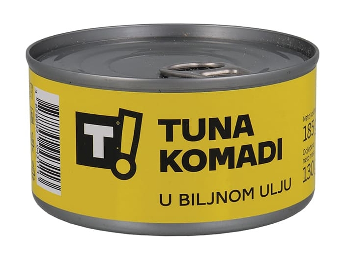 T! pezzi di tonno, 185 g