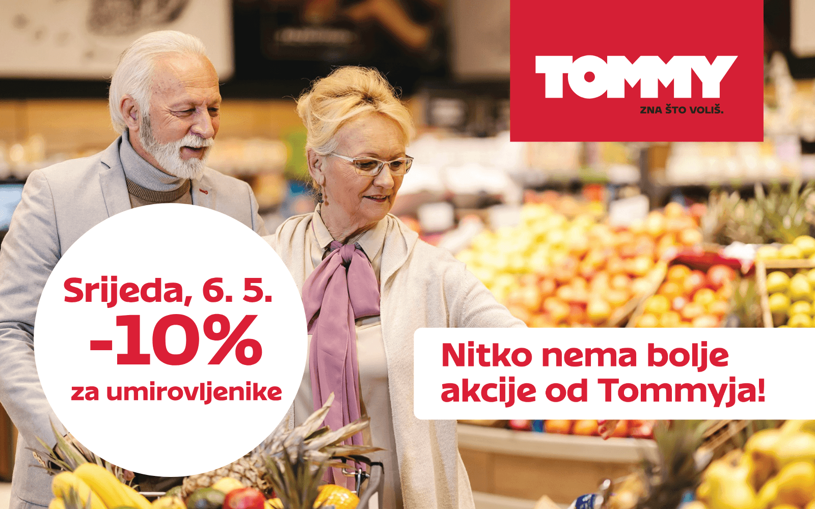 Tommy banner - Ovu srijedu svi umirovljenici ostvaruju 10% popust!
