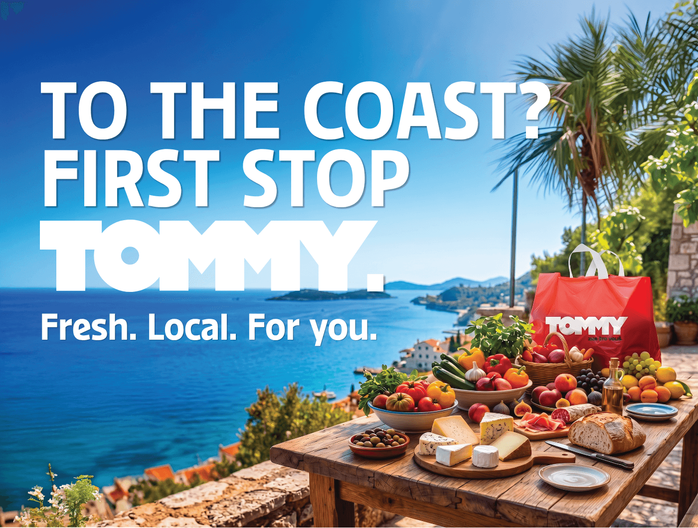 Tommy banner - To the coast? First stop TOMMY.