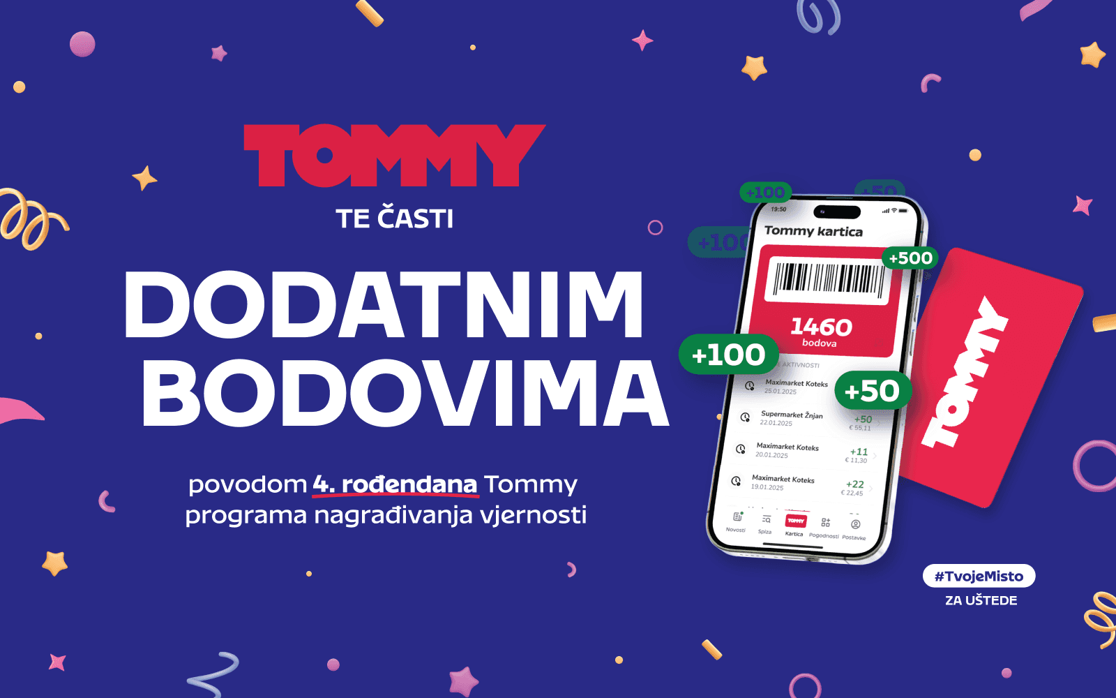 Tommy banner - Tommy program nagrađivanja vjernosti slavi četvrti rođendan