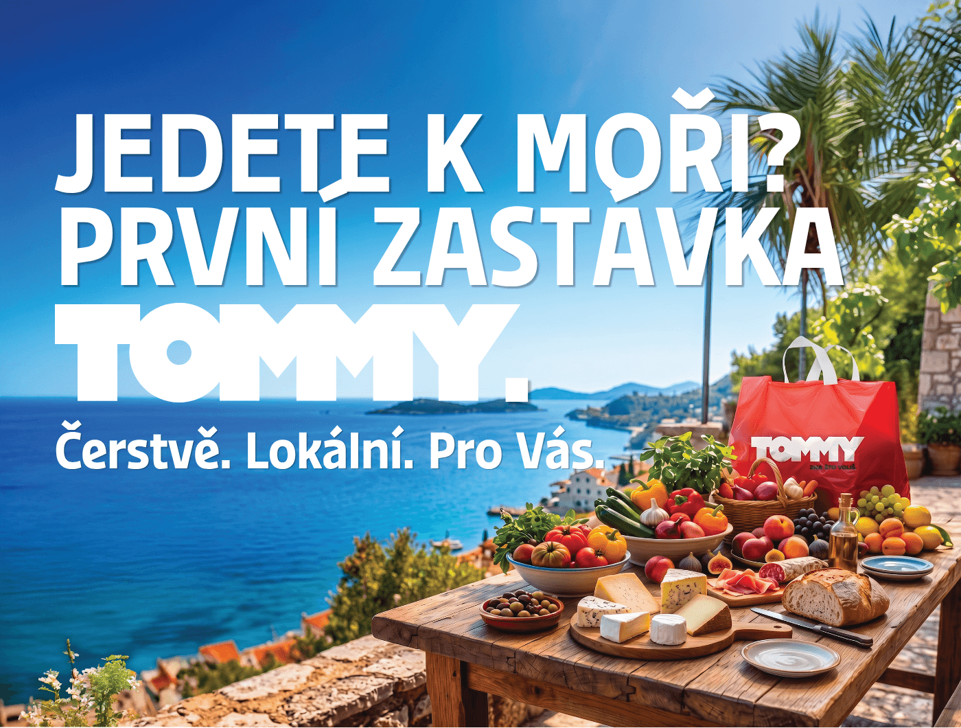 Tommy banner - Jedete k moři? první zastávka TOMMY.