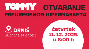 Otvaranje preuređenog Tommy hipermarketa u Drnišu