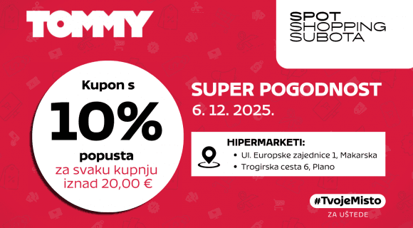 SPOT Shopping Subota donosi super uštede u Tommyju