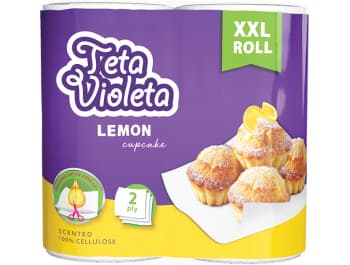 Teta Violeta papirnati ručnik dvoslojni 2 role