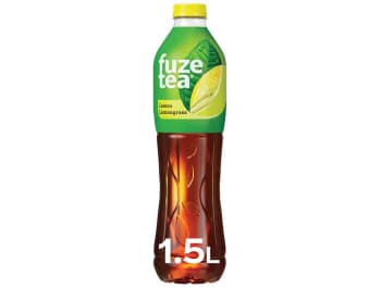 Fuzetea refreshing soft drink with tea extract and lemon and lemongrass flavor 1.5 L