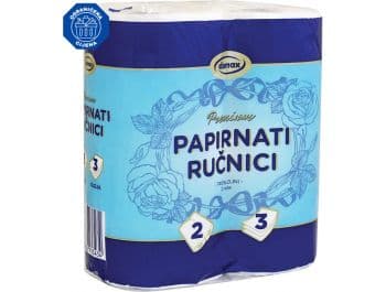 Domax papirnati ručnik troslojni 2 role