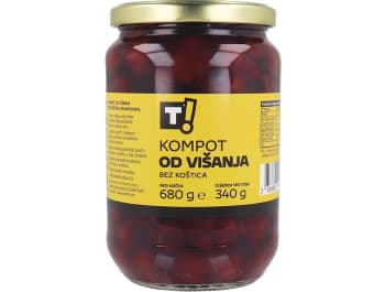 T! Kompot bez koštica Višnja 680 g