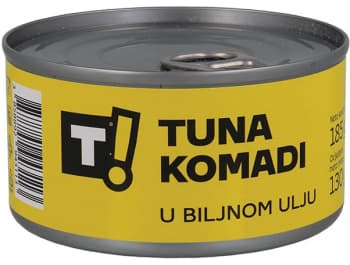 T! pezzi di tonno, 185 g