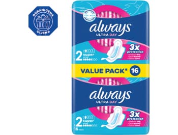 Always Higijenski ulošci ultra long 2 x 8 kom