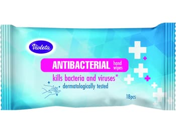 Violeta dezinfekcijske maramice 18 kom
