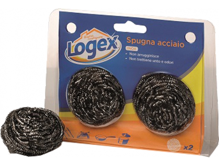 Logex stainless steel cleaning wire 2 pcs
