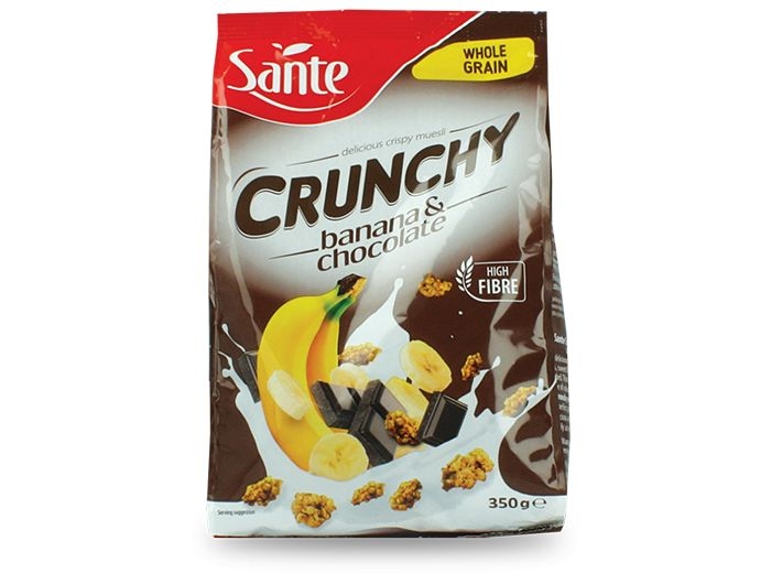 Sante Crunchy s bananom i čokoladom 350 g