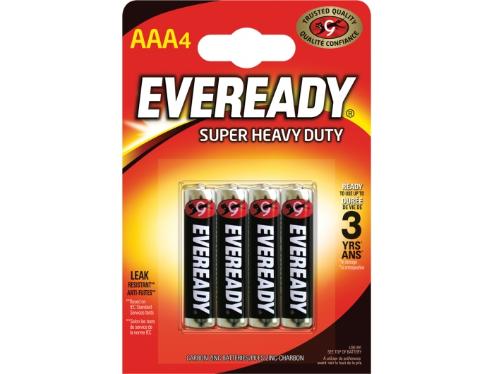 Eveready baterije AAA/R3 4 kom