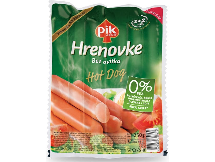 Pik Hot dog hrenovke 250 g