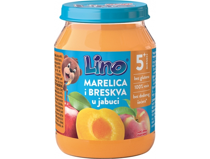 Podravka Lino Baby porridge apple apricot and peach 190 g