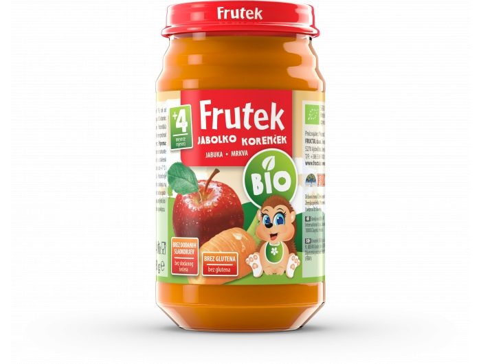Frutek Bio Porridge di mele e carote per bambini 190 g