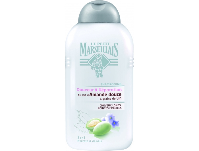 Le Petit Marseillais šampon za kosu s ekstraktom lana i mlijekom badema 250 ml