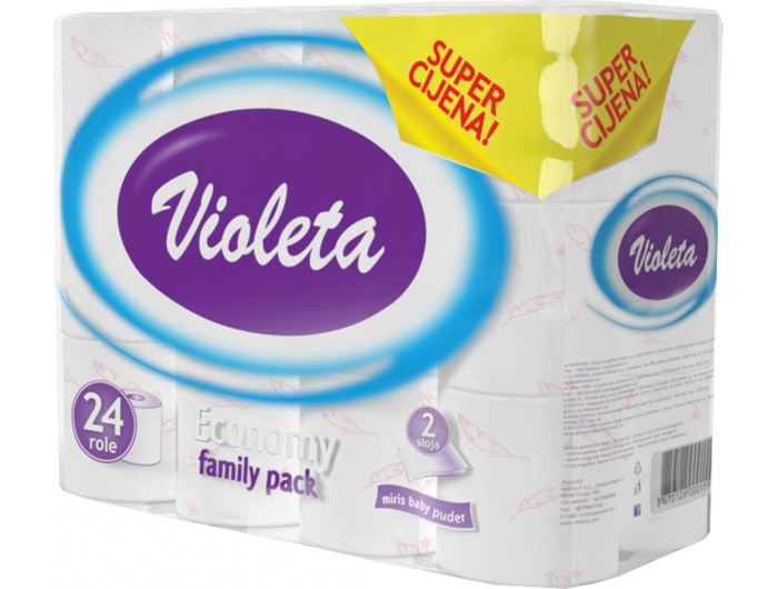 Violet toilet paper 24 rolls
