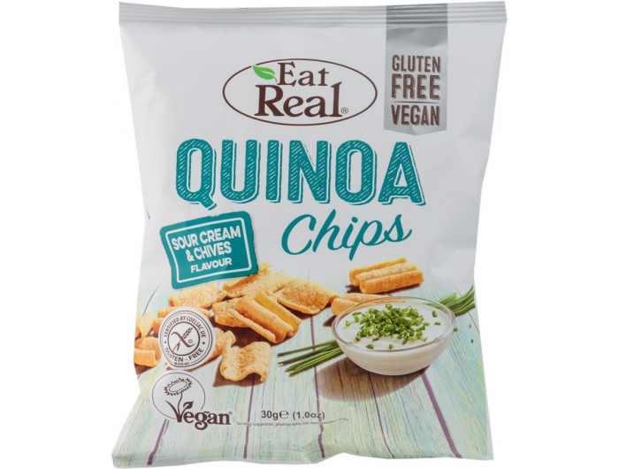 Eat Real čips od quinoe s okusom vrhnja i vlasca 30 g