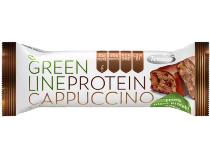 Tekmar Green Line proteinska pločica s okusom cappuccina 40 g