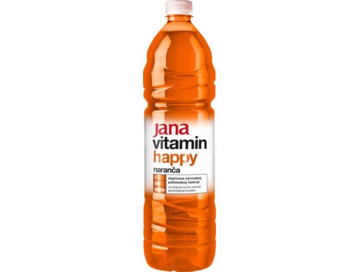 Jana Vitamin Happy Aromatizirana voda Naranča 1,5 L