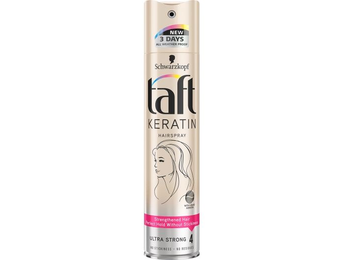 Taft Complete Keratin Ultra Strong lak za kosu 250 ml