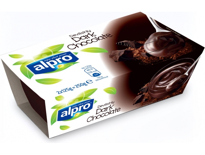 Alpro desert od soje s okusom tamne čokolade 2x125 g