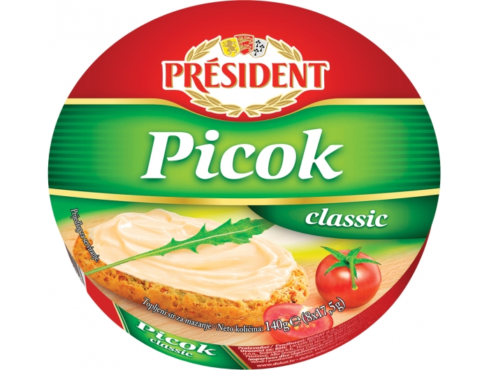 President topljeni sir Picok classic 140 g