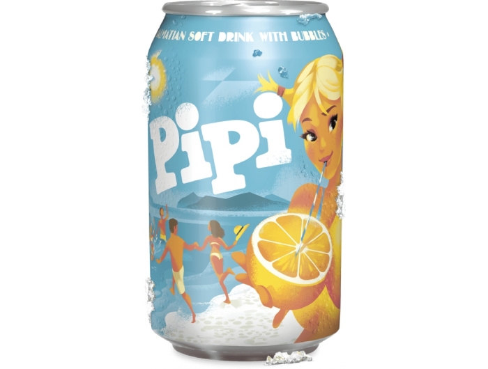 Pipi Carbonated drink Orange 0.33 L