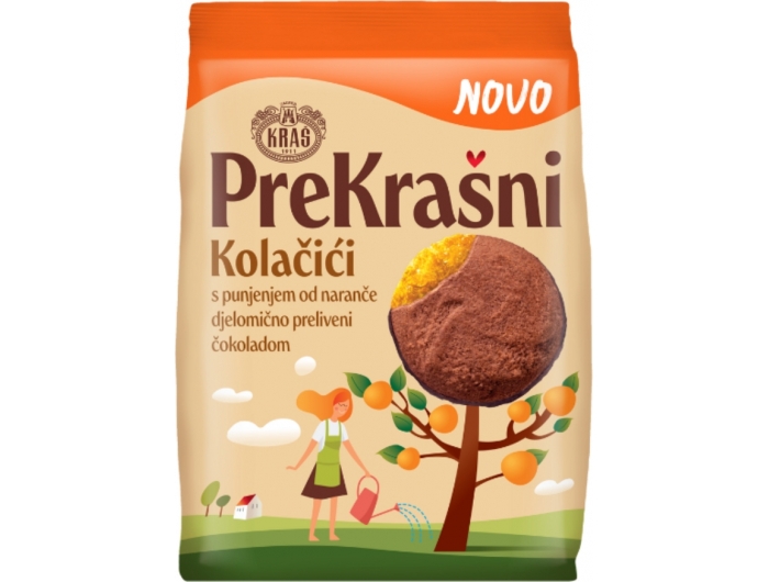 Kraš PreKrasni Kolačići Nadzienie pomarańczowe 200 g