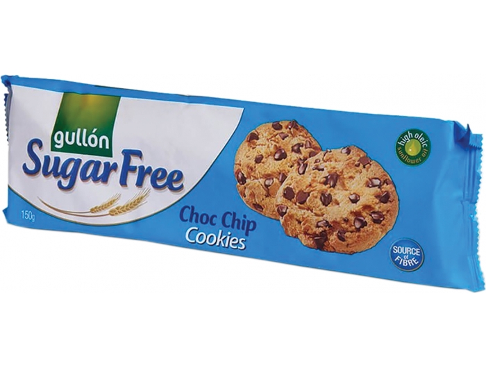 Gullon Biscuits with chocolate chips without sugar, 150 g