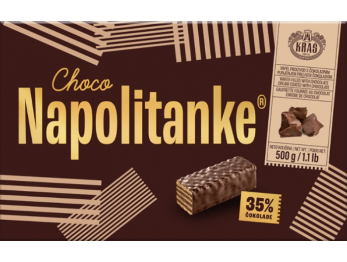 Kraš Napolitanka Schokoladenbelag 500 g