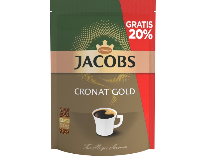 Jacobs Cronat Gold Instant kava 75 g + 20 % GRATIS