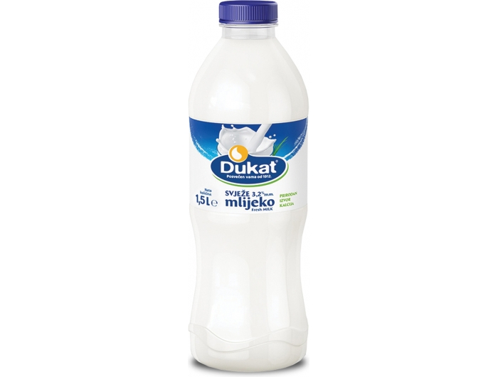 Dukat fresh milk 3.2% m.m. 1.5 L