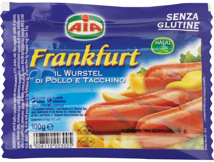 Frankfurt hot dogs 100 g