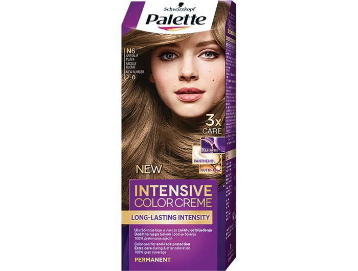 Palette Intensive Color Creme Boja za kosu 7-0 Srednje plava 1 kom