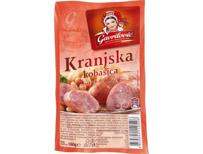 Gavrilović Carniolan sausage 160 g