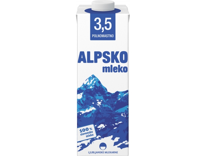 Mleko alpejskie permanentne 3,5% m.m. 1 litr