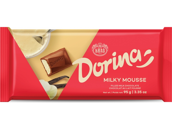 Kraš Dorina chocolate Mousse milky 95 g