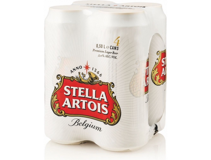 Stella Artois Helles Bier 4x0,5 L