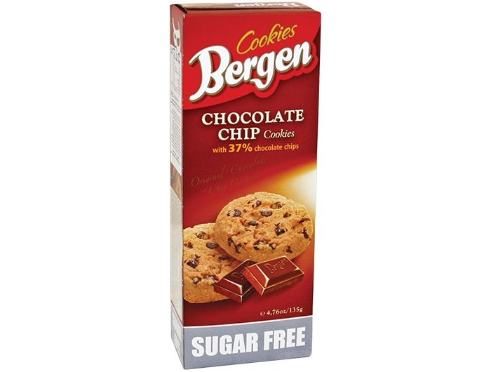 Bergen Keks s komadićima čokolade bez šećera 135 g